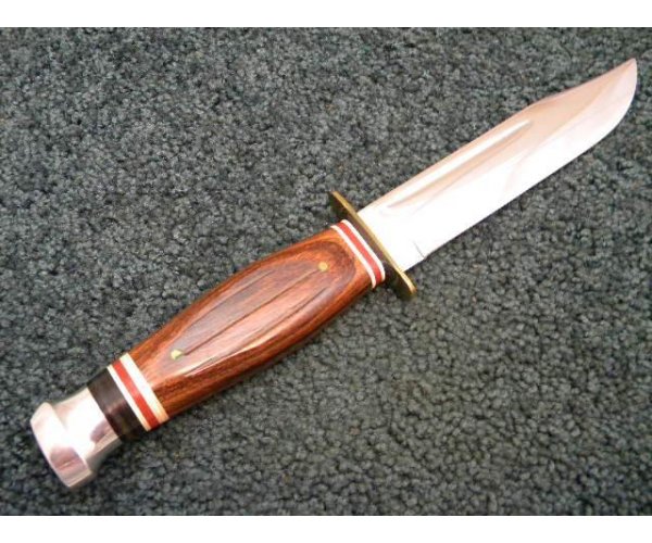 KaBar Kabar 1208 USA Wood Sheath Knife c.1970's NIB