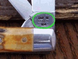 Case XX knife date stamp