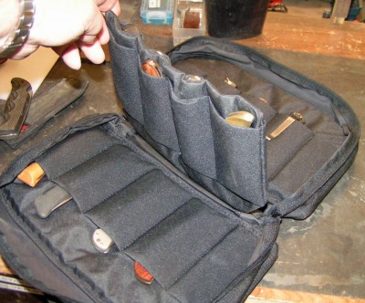 Inside the Kershaw carry case.