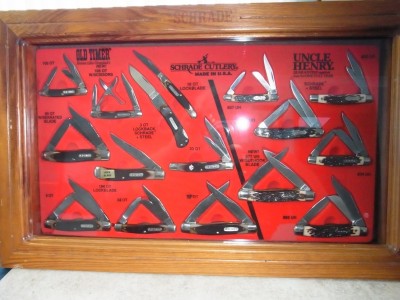 My Display finished with all NIB knives - some were had to find.