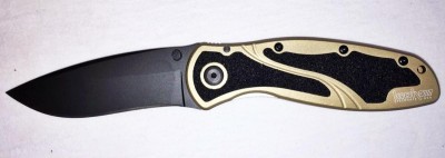 Kershaw Ken Onion BLUR Folding Knife Desert SandBlack 1670DSBLK .jpg