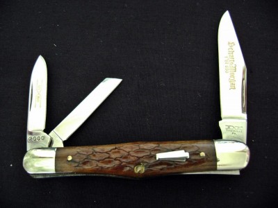 S&M 043 176 Series X~2000 Swell Center Whittler - Woodland Root Beer Jigged Bone - Mark Open.JPG