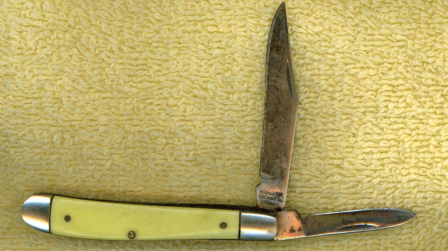 A Kutmaster, which I think may be yellow Derlin and not celluloid.