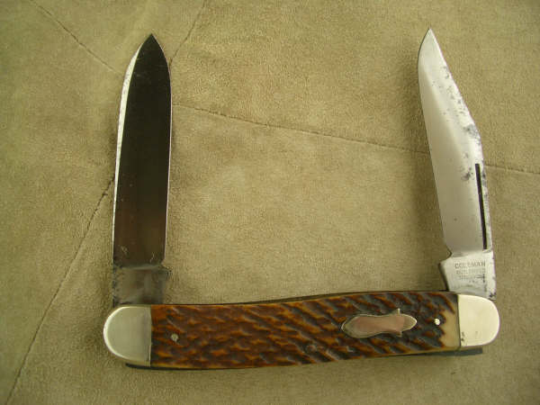 Last but not least Coleman, made by S&amp;M,  just a few around. I bought this for a song, really, the fella said if I could play under the double eagle on my git box he would give it to me. Much to his surprise I learned that song as a youngster in my bluegrass days and wow!!! him .  JUST LUCKY I GUESS