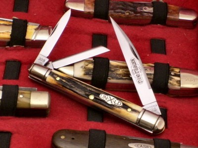 Burnt Stag melon whittler - the pattern# still indicates a spear main blade