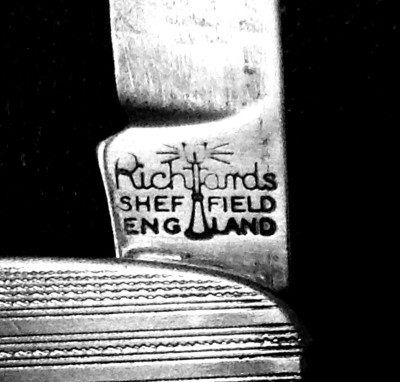 The Main Blade Bowl Scraper Front Tang Stamp.