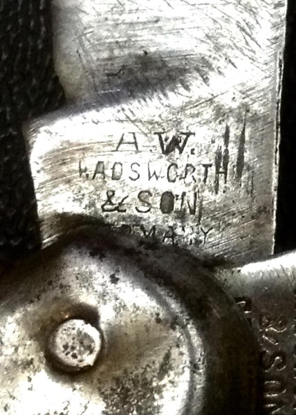 The Main Blade Front Tang Stamp.