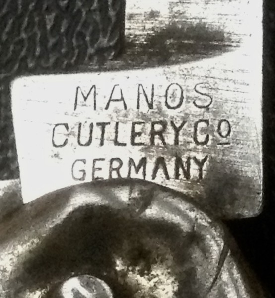 The Secondary Blade Front Tang Stamp.