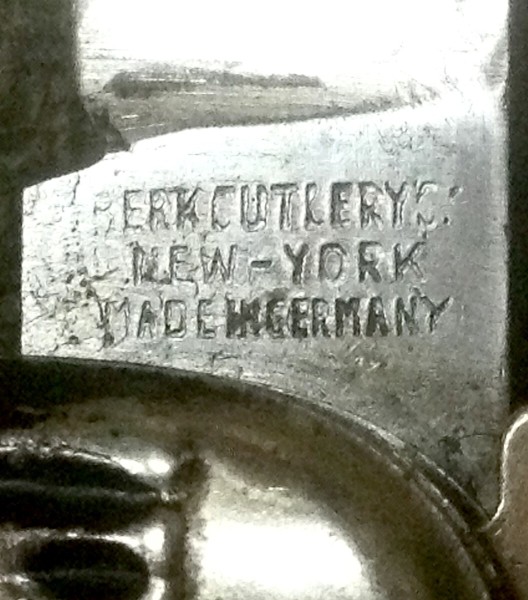 The Main Blade Front Tang Stamp.