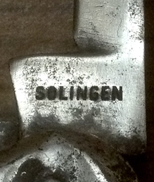 The Secondary Blade Front Tang Stamp.