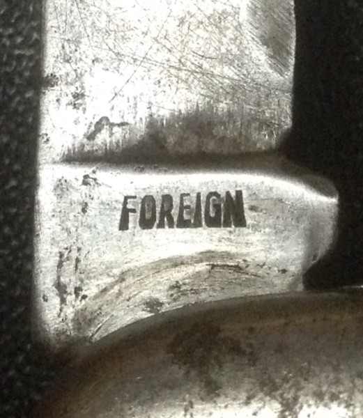 The Main Blade Back Tang Stamp.
