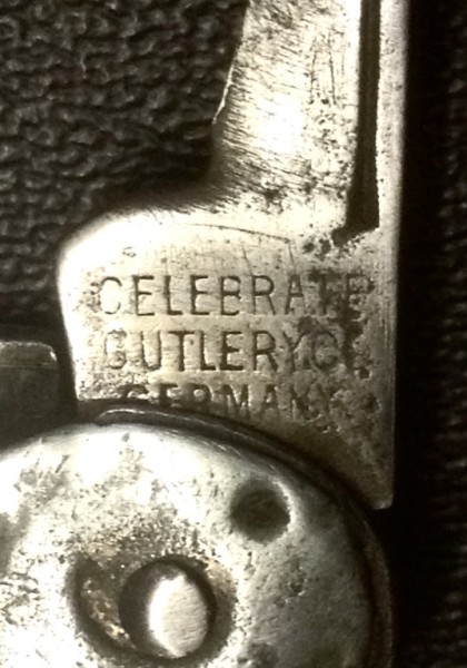 The Secondary Blade Front Tang Stamp.