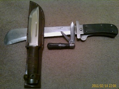 Cattauraugus folder, 225Q and machete