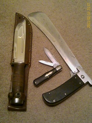 Cattauraugus folder, 225Q and machete1