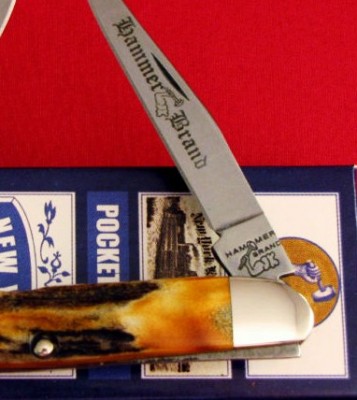 This is a USA stamp found on trappers and stockmans made in New York. NEW YORK KNIFE CO USA is found on one of the secondary blades.