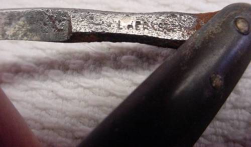 Antique Civil War Era Folding Corn Razor Knife Medical -2.jpg