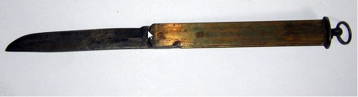 ANTIQUE HOLMBERG FOLDING BARREL KNIFE WOOD BURL SWEDEN -5.jpg