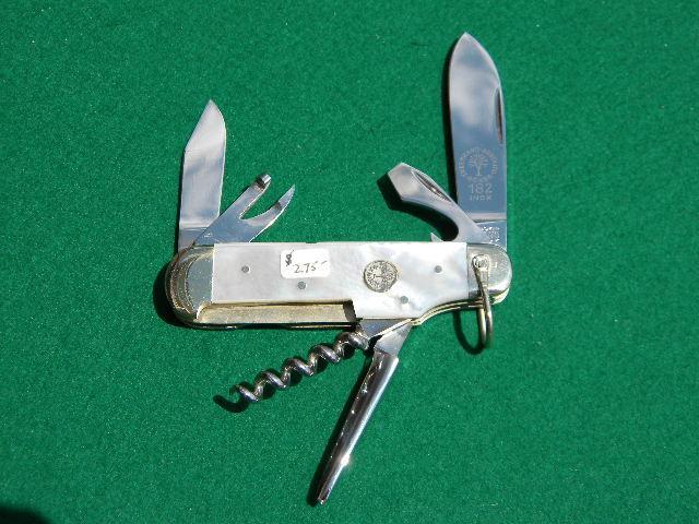 Rare Boker Tree Brand Solingen Germany 182 Mother of Pearl 6 Blade  Sportsman - Mint
