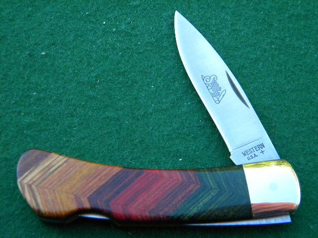 Western USA Santa Fe Stoneworks Lockback Knife - Mint