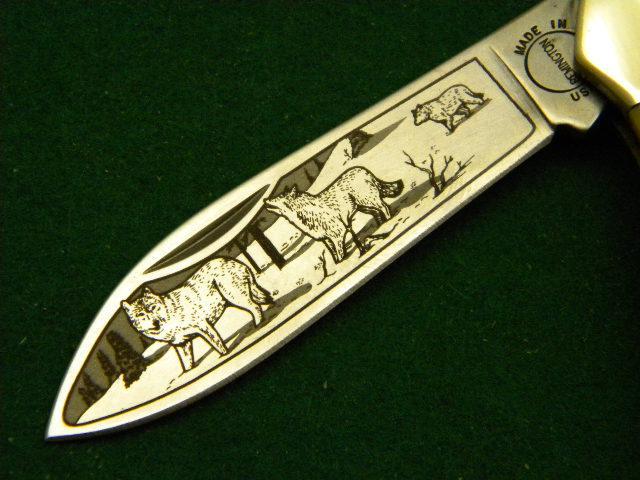 Remington USA Genuine Stag 2004 Wildlife Series Canoe Knife