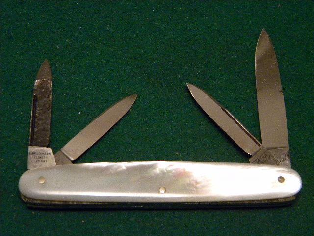 E Bruckmann Solingen Germany Pearl 4 Blade Pen Knife - C. 1891-1956