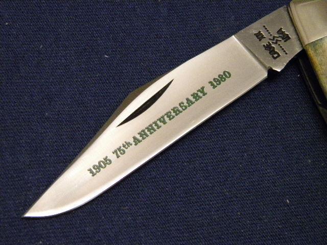 Case XX SS USA 5275 SP SSP 10 Dot (1980) 75th Anniversary Stag
