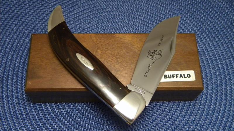 新作 Case Knife Clasp Buffalo P172 Wood (1976) Dot 4 USA XX ハンティングナイフ、狩猟刀