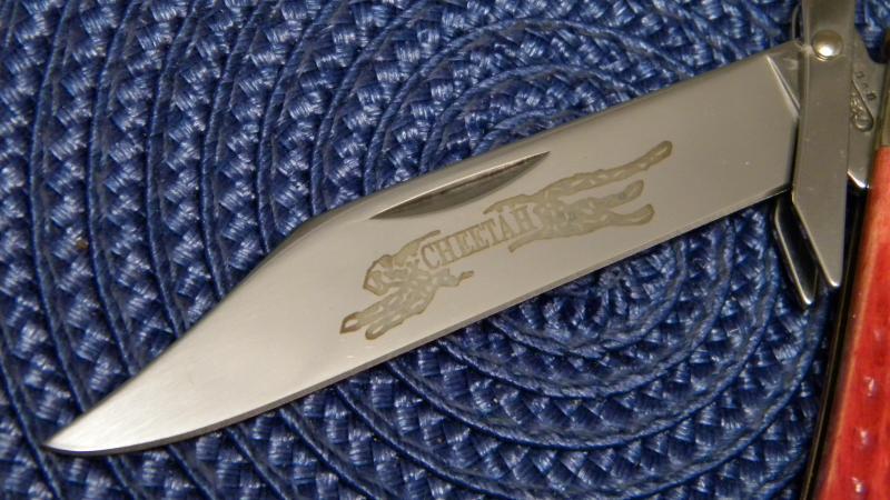 Case XX USA 2003 Pocket Worn Old Red Bone 6111 1/2L SS Cheetah Knife - NIB
