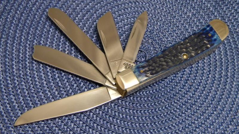 Case XX USA 3 Dot (1997) Blue Bone 6554 SS Beast 5 Blade