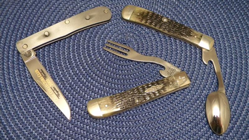 Case XX USA 2001 Bone 6354 HB SS Hobo Trapper Case Collectors Regular  Memeber Annual Knife -