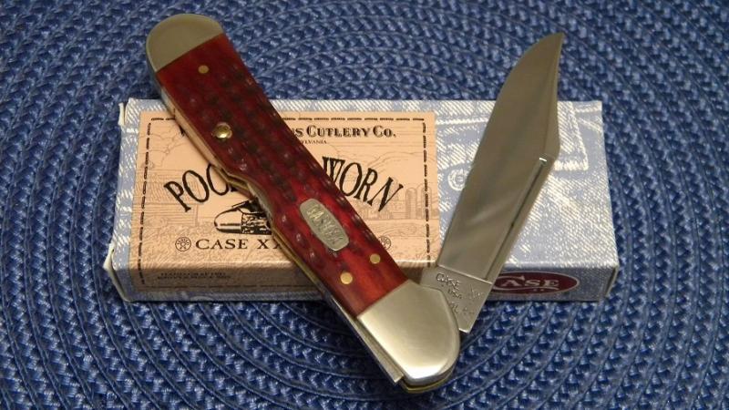 Case XX USA 3 Dot (1997) Pocket Worn Red Bone 61549L SS