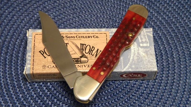 Case XX USA 3 Dot (1997) Pocket Worn Red Bone 61549L SS