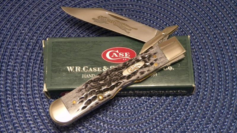 Case XX USA 2002 Old Black Bone 6111 1/2 SS Cheetah Knife - NIB
