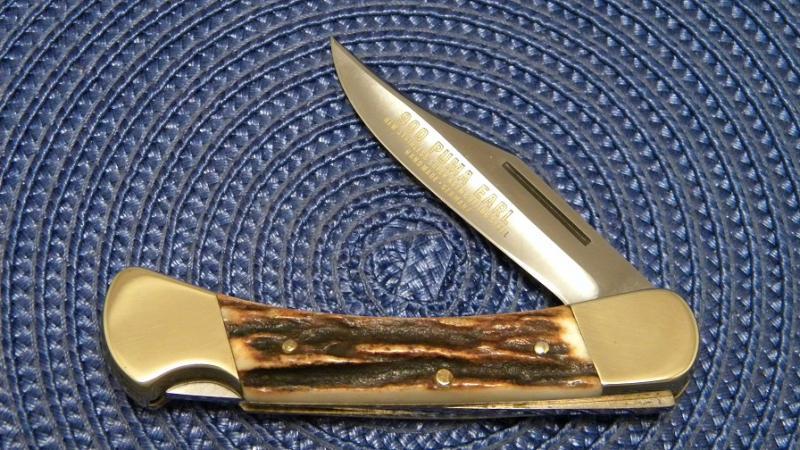 Puma Germany Stainless Stag 900 Earl Lockback Knife c.1979 NIB
