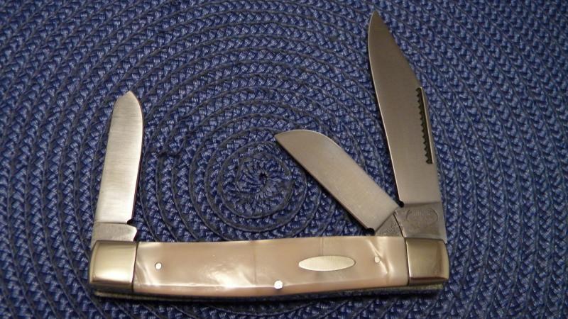 GERMAN CREEK 3 3/4 Stockman Pocket Knife Three Blade BLUE PEARL NEW – KY  KNIVES