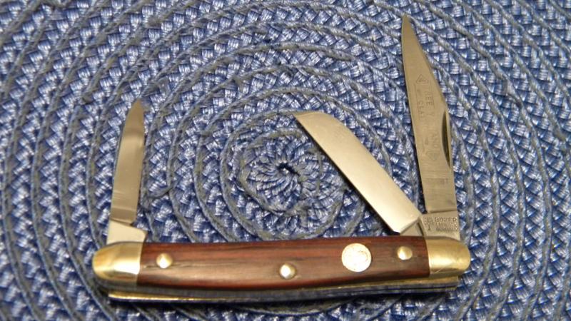 Vintage Boker Stainless Tree Brand 4474 Stockman Stag