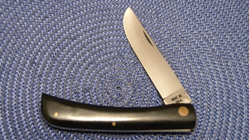 Case XX USA 1965-69 Black 2138 Sodbuster Knife