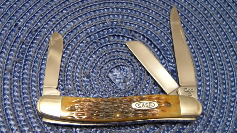 Case XX USA 5 Dot (1995) Bone 6318 SS Stockman Knife