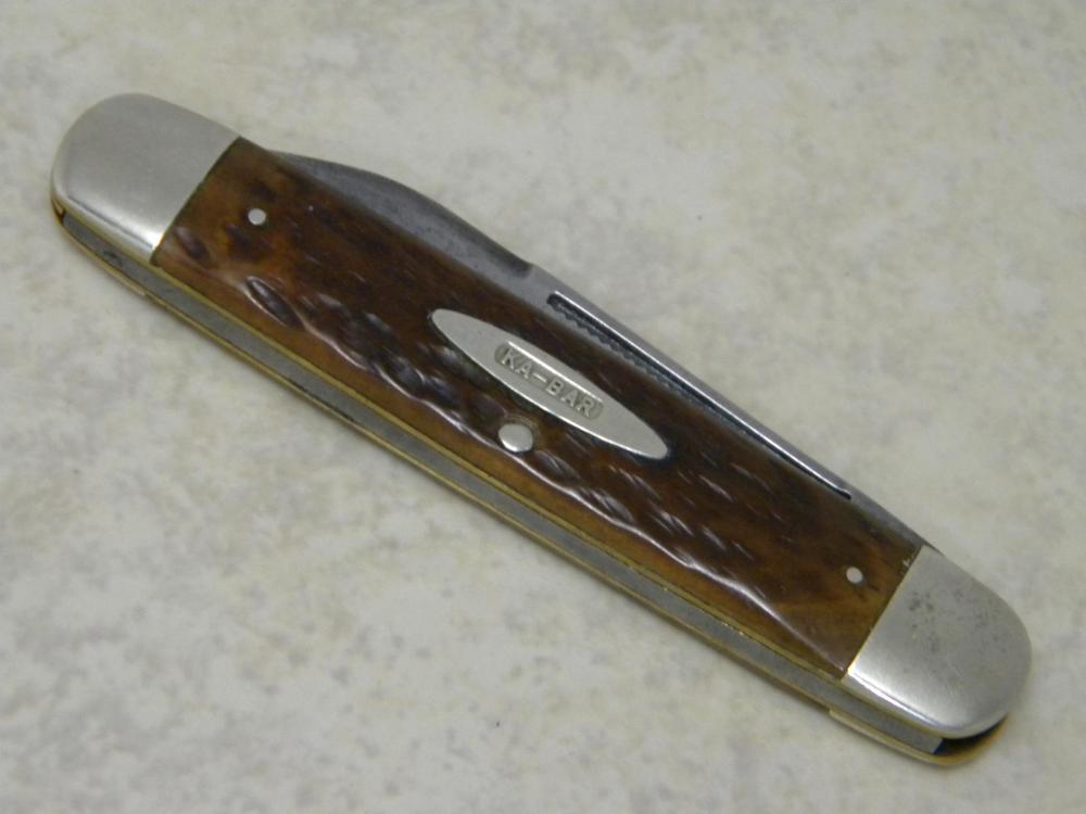 KaBar Union Cutlery Co. Olean NY USA Bone Cigar Knife