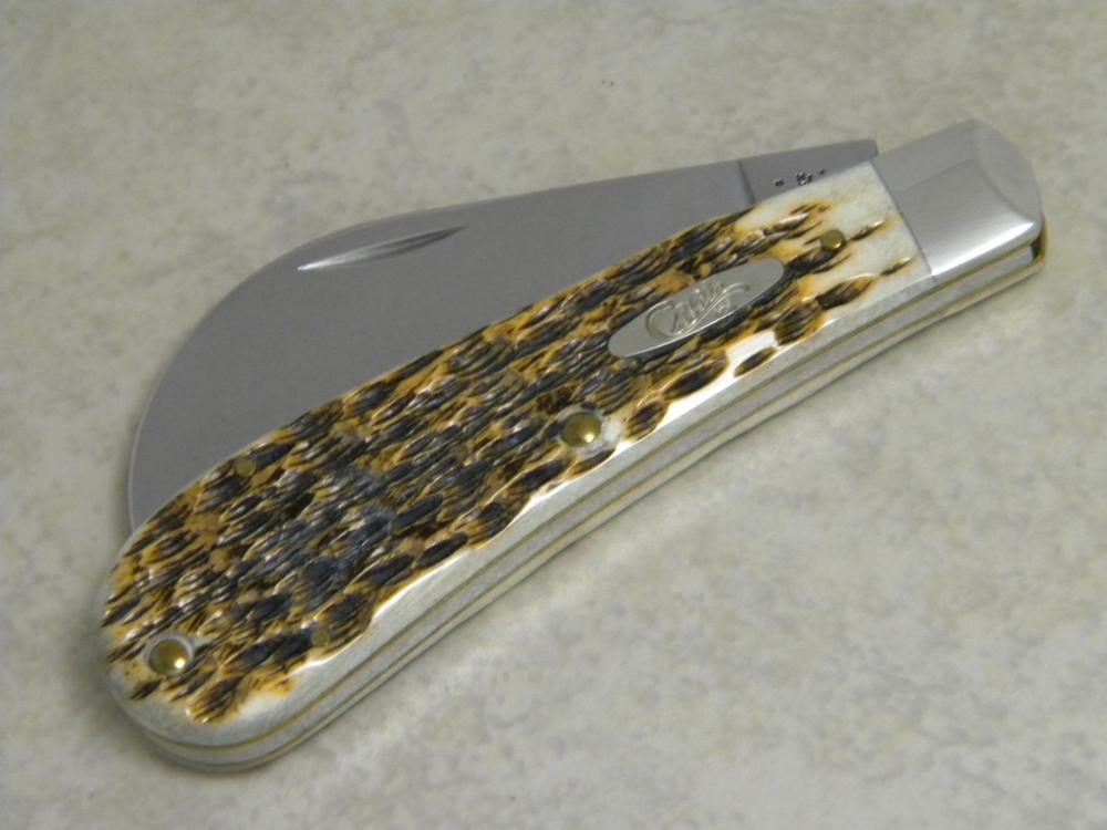 最新デザインの SS 61011 Bone Amber 2012 USA XX Case Hawkbill Box in Knife 帽子