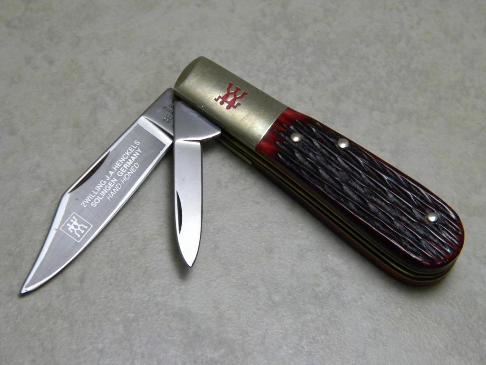 J.A.HENCKELS.SOLINGEN ゾーリンゲン ZWILLINGS ZWILLING J.A. HENCKELS Solingen Germany RARE Whittler Red Mahogany