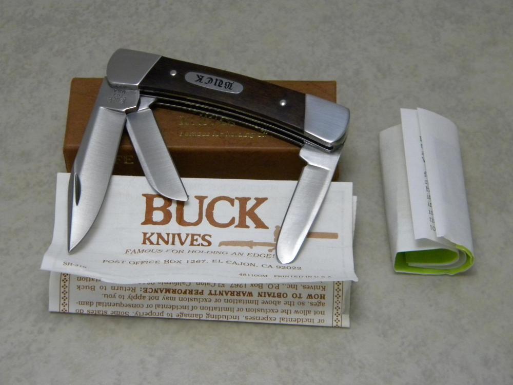 Buck USA Model 703 Wood Colt Stockman Knife in Box c.Pre1986