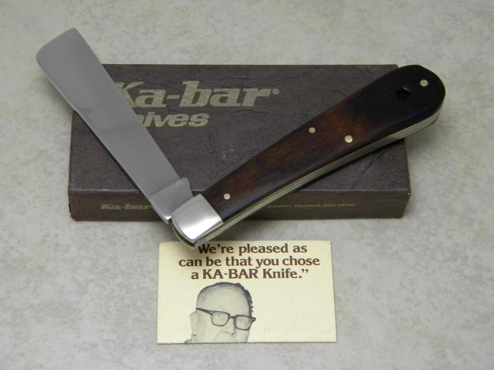 Kabar KaBar 1133 USA Wood Sailors Rope Knife in Box