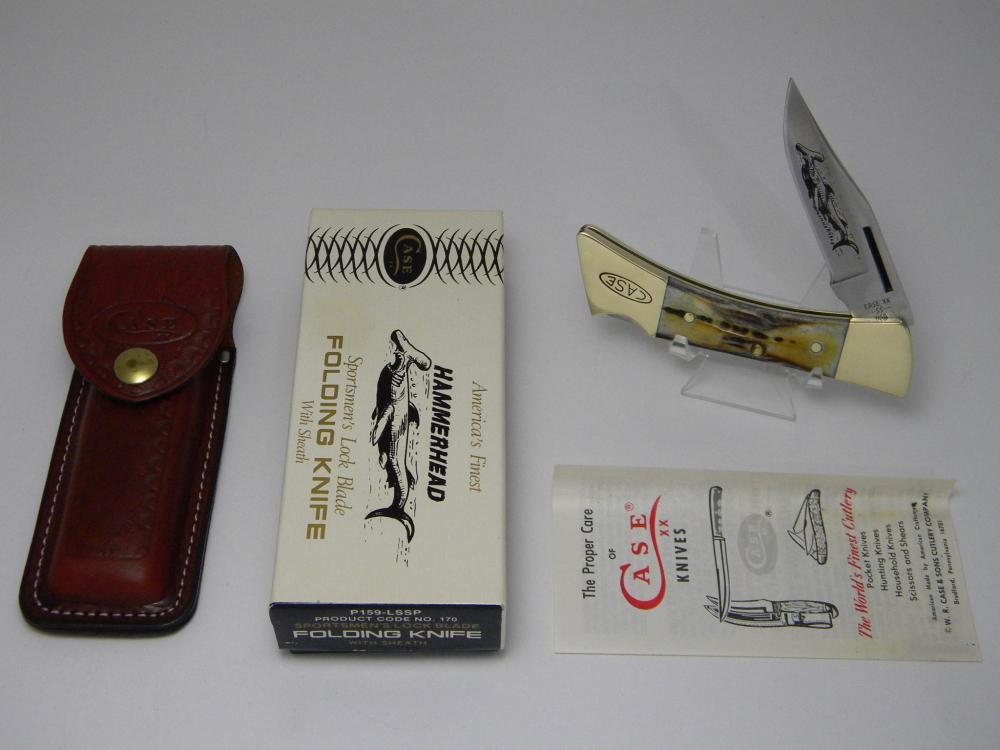 Case XX SS USA 9 Dot (1981) Stag 5159 LSSP Hammerhead Lockback