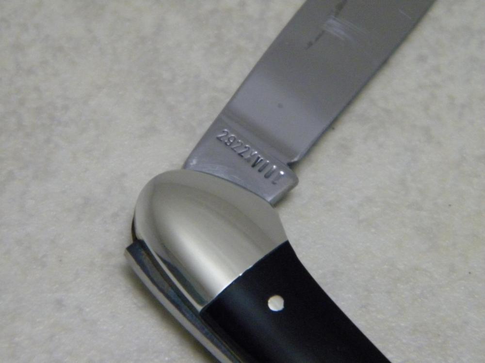 Robt Klaas Kissing Crane Solingen Germany Black 2922 Mini Canoe Knife c