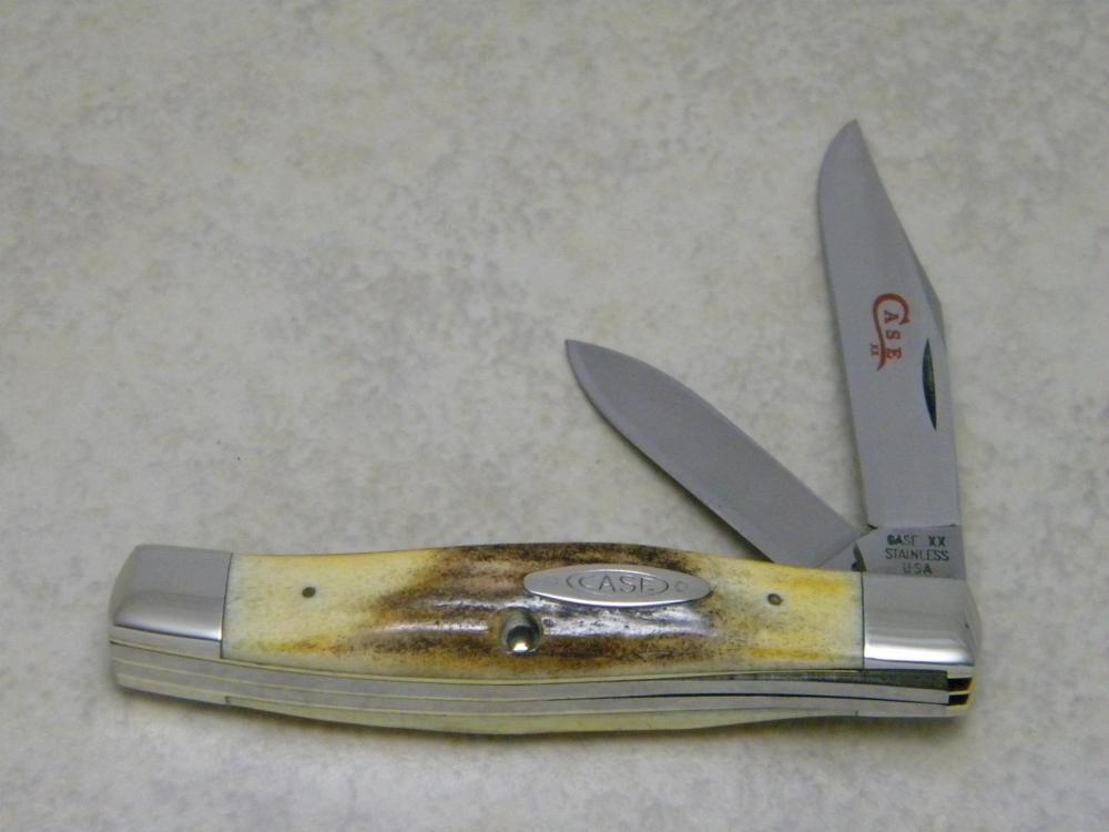 Case XX Stainless USA 2 Dot (1978) Stag 52032 SSP Red Etch Case XX Stainless USA 2 Dot (1978) Stag 52032 SSP Red Etch