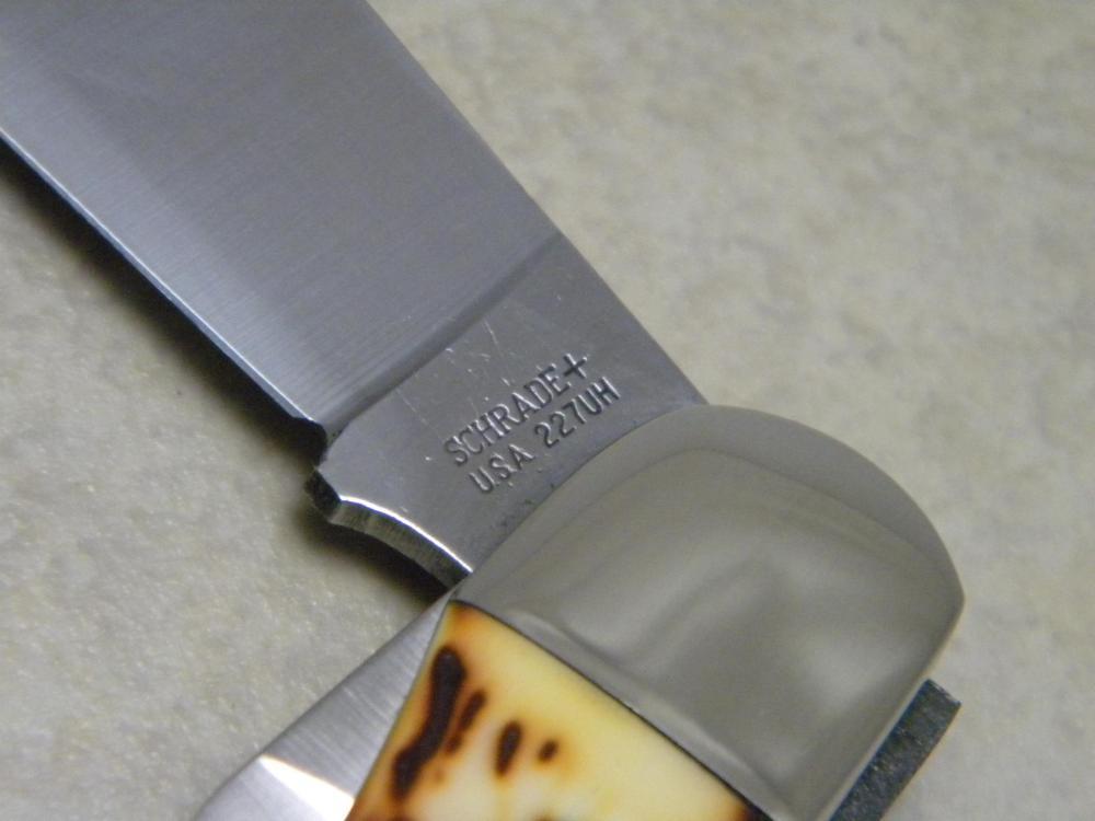 Schrade + USA 227UH Uncle Henry Staglon Folding Hunter Knife