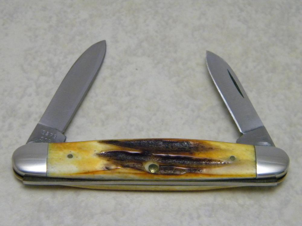 Case XX Stainless USA 2 Dot (1978) Stag 5279 SSP Red Etch Pen Knife