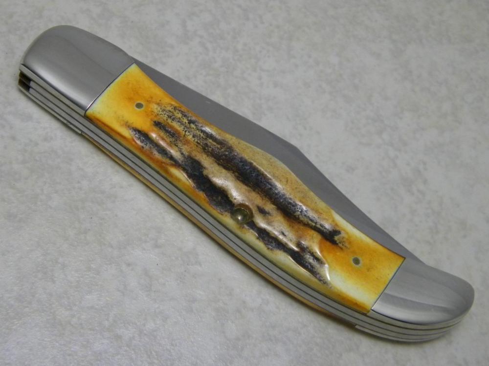 Case XX Stainless USA 3 Dot (1977) Stag 5265 SAB SSP Blue Scroll