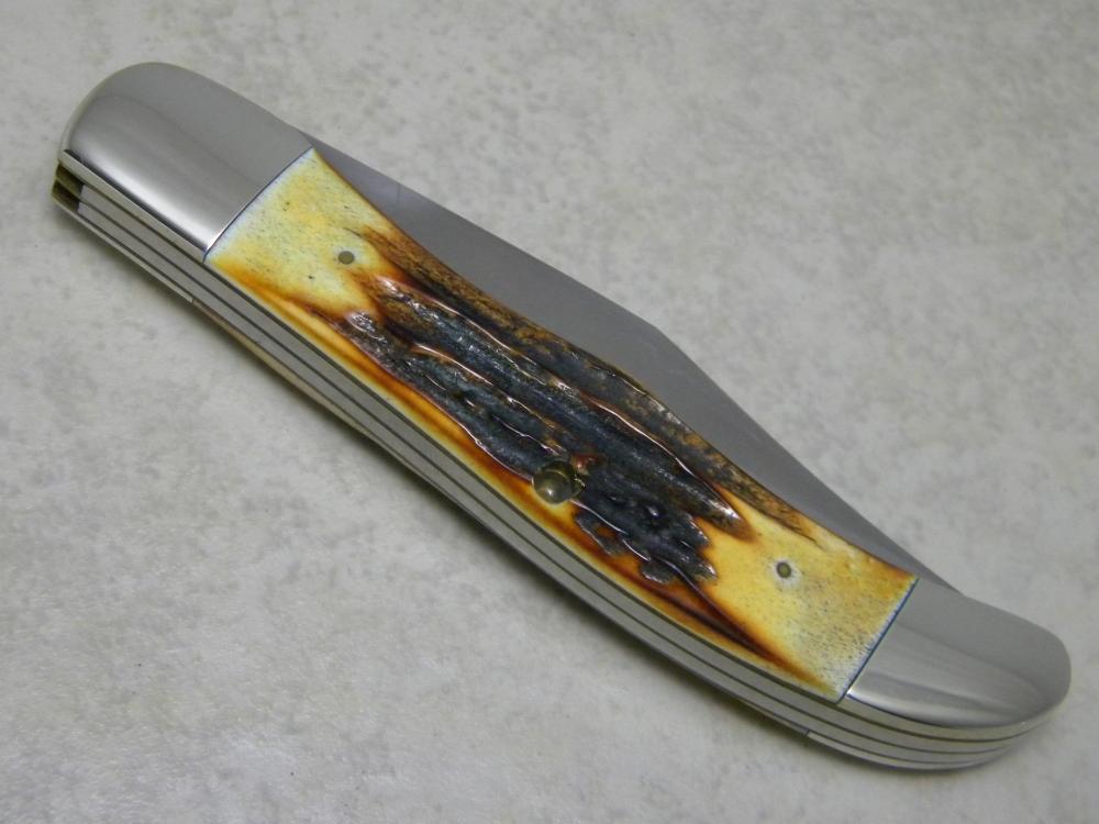 Case XX USA 4 Dot (1976) Stag 5265 SAB SSP Razor Edge Folding